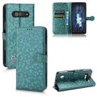For Xiaomi Black Shark 5 RS Honeycomb Dot Texture Leather Phone Case(Green) - 1