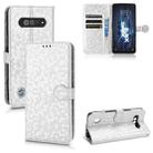 For Xiaomi Black Shark 5 RS Honeycomb Dot Texture Leather Phone Case(Silver) - 1