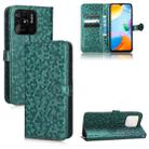 For Xiaomi Redmi 10C Honeycomb Dot Texture Leather Phone Case(Green) - 1