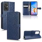 For Xiaomi Redmi 11 Prime 4G Honeycomb Dot Texture Leather Phone Case(Blue) - 1