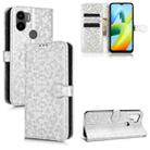 For Xiaomi Redmi A1+ 4G Honeycomb Dot Texture Leather Phone Case(Silver) - 1