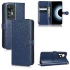 For Xiaomi 12T / Redmi K50 Ultra Honeycomb Dot Texture Leather Phone Case(Blue) - 1