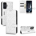 For Xiaomi Redmi K50 Gaming / Poco F4 GT 5G Honeycomb Dot Texture Leather Phone Case(Silver) - 1