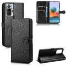 For Xiaomi Redmi Note 10 Pro 4G Honeycomb Dot Texture Leather Phone Case(Black) - 1