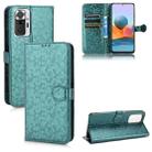 For Xiaomi Redmi Note 10 Pro 4G Honeycomb Dot Texture Leather Phone Case(Green) - 1