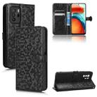 For Xiaomi Redmi Note 10 Pro 5G Honeycomb Dot Texture Leather Phone Case(Black) - 1