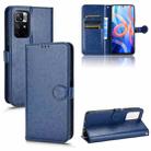 For Xiaomi Redmi Note 11 5G Honeycomb Dot Texture Leather Phone Case(Blue) - 1