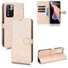 For Xiaomi Redmi Note 11 Pro 5G Honeycomb Dot Texture Leather Phone Case(Gold) - 1