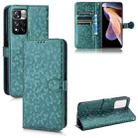 For Xiaomi Redmi Note 11 Pro 5G Honeycomb Dot Texture Leather Phone Case(Green) - 1