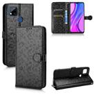 For Xiaomi Redmi 10A / 9C Honeycomb Dot Texture Leather Phone Case(Black) - 1