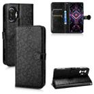 For Xiaomi Redmi K40 Gaming / Poco F3 GT Honeycomb Dot Texture Leather Phone Case(Black) - 1