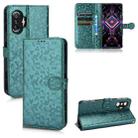 For Xiaomi Redmi K40 Gaming / Poco F3 GT Honeycomb Dot Texture Leather Phone Case(Green) - 1