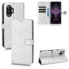 For Xiaomi Redmi K40 Gaming / Poco F3 GT Honeycomb Dot Texture Leather Phone Case(Silver) - 1