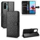 For Xiaomi Redmi Note 10 4G / 10S Honeycomb Dot Texture Leather Phone Case(Black) - 1