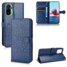 For Xiaomi Redmi Note 10 4G / 10S Honeycomb Dot Texture Leather Phone Case(Blue) - 1