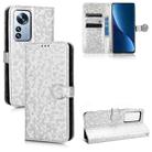 For Xiaomi 12 Pro / 12S Pro Honeycomb Dot Texture Leather Phone Case(Silver) - 1