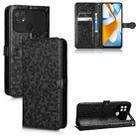 For Xiaomi Poco C40 Honeycomb Dot Texture Leather Phone Case(Black) - 1