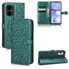 For Xiaomi Poco M4 Honeycomb Dot Texture Leather Phone Case(Green) - 1