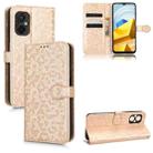 For Xiaomi Poco M5 Honeycomb Dot Texture Leather Phone Case(Gold) - 1