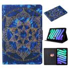 For iPad 10th Gen 10.9 2022 Voltage Texture Color Painting Leather Tablet Case(Blue Mandala) - 1