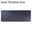 Anti-Slip Rubber Cloth Surface Game Mouse Mat Keyboard Pad, Size:70 x 30 x 0.2cm(Blue Honeycomb) - 1