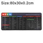 Anti-Slip Rubber Cloth Surface Game Mouse Mat Keyboard Pad, Size:80 x 30 x 0.2cm(Shortcut Keys) - 1