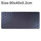 Anti-Slip Rubber Cloth Surface Game Mouse Mat Keyboard Pad, Size:90 x 40 x 0.2cm(Blue Honeycomb) - 1