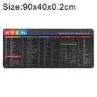 Anti-Slip Rubber Cloth Surface Game Mouse Mat Keyboard Pad, Size:90 x 40 x 0.2cm(Shortcut Keys) - 1