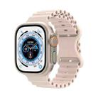 Ocean Style Silicone Watch Band For Apple Watch Ultra 49mm&Watch Ultra 2 49mm / Series 9&8&7 45mm / SE 3&SE 2&6&SE&5&4 44mm / 3&2&1 42mm(Starlight) - 1