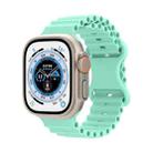 Ocean Style Silicone Watch Band For Apple Watch Series 8&7 41mm / SE 2&6&SE&5&4 40mm / 3&2&1 38mm(Green) - 1