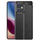 For Xiaomi Redmi Note 12 Global / Note 12 China / Poco X5 Litchi Texture TPU Phone Case(Black) - 1