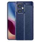 For Xiaomi Redmi Note 12 Global / Note 12 China / Poco X5 Litchi Texture TPU Phone Case(Blue) - 1