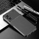 For Xiaomi Redmi 11 Prime Carbon Fiber Texture Shockproof TPU Phone Case(Black) - 1