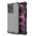 For Xiaomi Redmi Note 12 Pro 5G China Shockproof Honeycomb PC + TPU Phone Case(Black) - 1