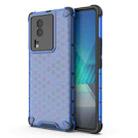 For vivo iQOO Neo7 Shockproof Honeycomb PC + TPU Phone Case(Blue) - 1