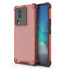 For vivo iQOO Neo7 Shockproof Honeycomb PC + TPU Phone Case(Red) - 1