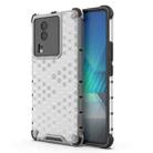 For vivo iQOO Neo7 Shockproof Honeycomb PC + TPU Phone Case(White) - 1