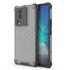 For vivo iQOO Neo7 Shockproof Honeycomb PC + TPU Phone Case(Black) - 1