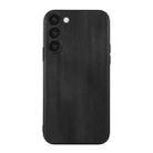 For Samsung Galaxy S23+ 5G Yellow Cow Texture PU Phone Case(Black) - 1