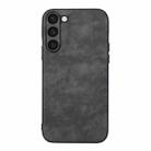 For Samsung Galaxy S23+ 5G Morocco Texture PU Phone Case(Black) - 1