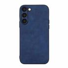 For Samsung Galaxy S23+ 5G Morocco Texture PU Phone Case(Blue) - 1