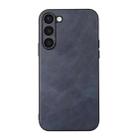 For Samsung Galaxy S23+ 5G Cowhide Texture PU Phone Case(Blue) - 1