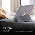 For iPad 10.2 2021 / 2020 / 2019 / Air 10.5 2019 3-Fold Amor Shockproof Smart Tablet Case(Grey Pink) - 3