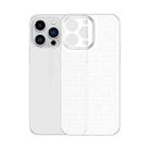 For iPhone 14 Pro Honeycomb Hollow Heat Dissipation Phone Case(White) - 1