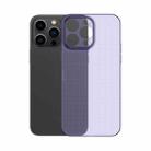 For iPhone 14 Pro Honeycomb Hollow Heat Dissipation Phone Case(Deep Purple) - 1