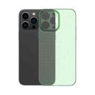 For iPhone 14 Pro Max Honeycomb Hollow Heat Dissipation Phone Case(Green) - 1