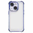 For iPhone 13 Electroplating Four-corner Shockproof Space Phone Case(Blue) - 1