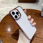 For iPhone 11 Pro Max Electroplating Space Phone Case(Rose Red) - 1