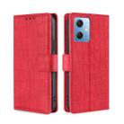 For Xiaomi Redmi Note 12 China Skin Feel Crocodile Magnetic Clasp Leather Phone Case(Red) - 1