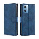 For Xiaomi Redmi Note 12 China Skin Feel Crocodile Magnetic Clasp Leather Phone Case(Blue) - 1
